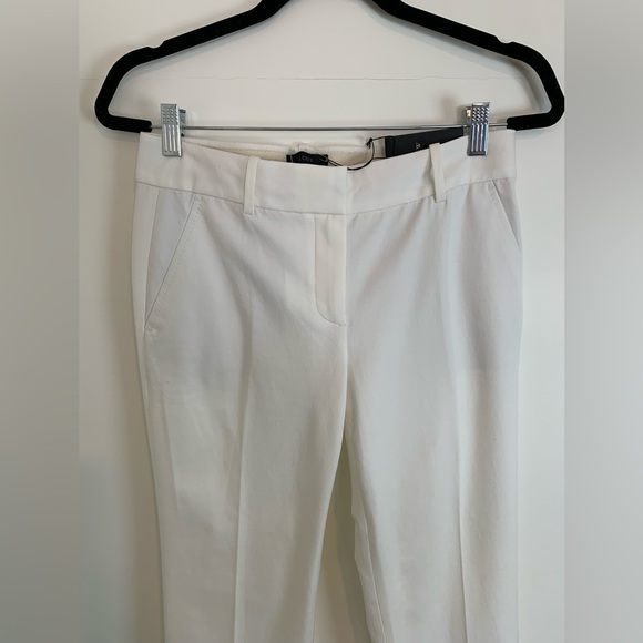 J. Crew Off White Classic Stretch Cotton Pants Women’s Size 4P NWT - Picture 4 of 9